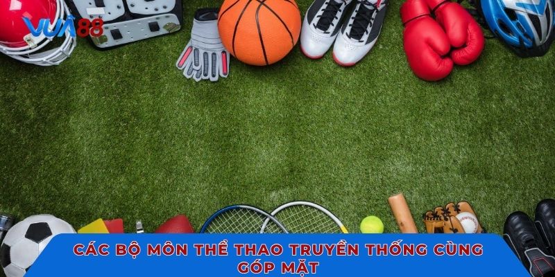 Các bộ môn thể thao truyền thống cùng góp mặt